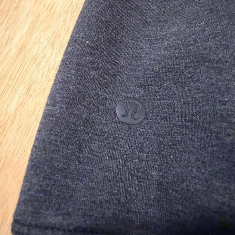 Lululemon Ready to Roll Hoodie Heathered Black Women's 8 Full Zip Pockets